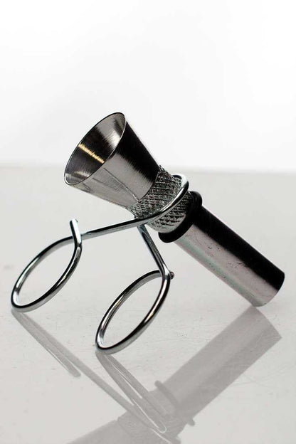 Metal bowl slide with clip