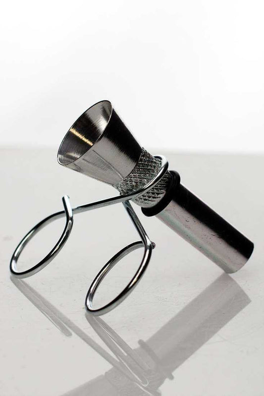 Metal bowl slide with clip