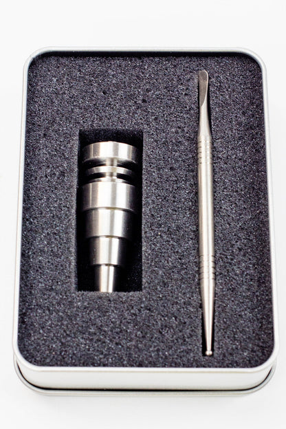 Titanium 6-in-1 Domeless Nail and Dabber set