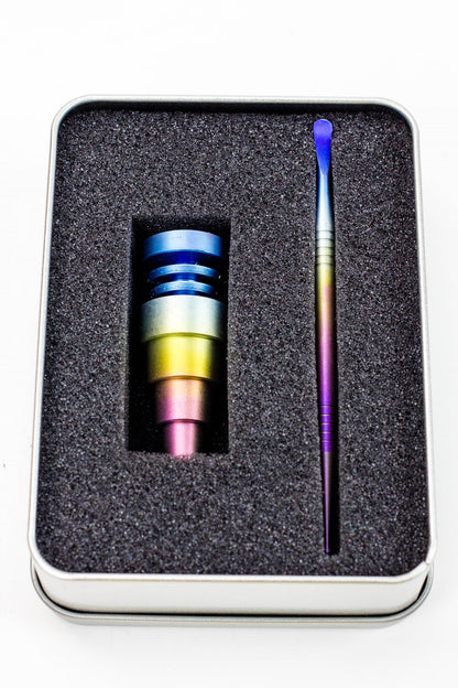 Titanium 6-in-1 Domeless Nail and Dabber set
