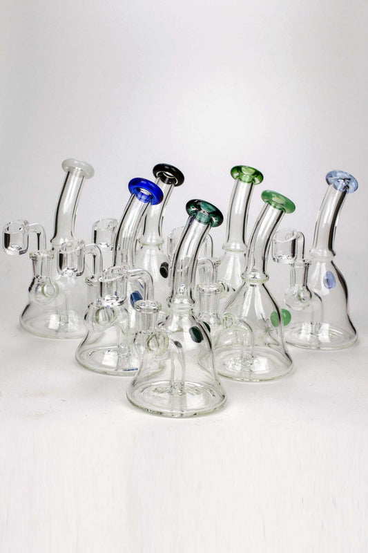 6" 2-in-1 fixed 3 hole diffuser bell bubbler