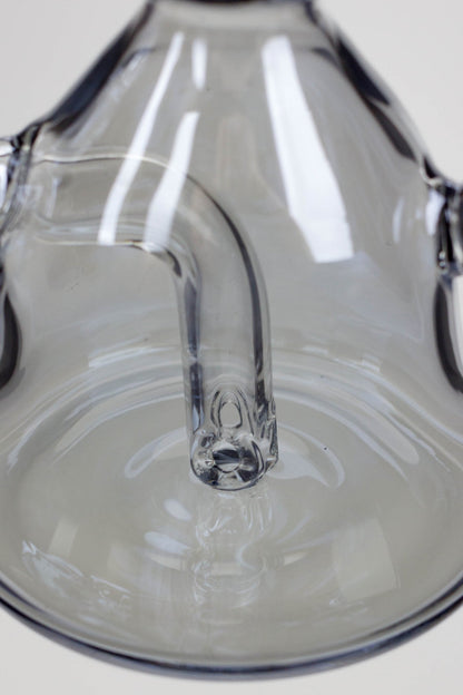 6" 2-in-1 fixed 3 hole diffuser bell Metallic tinted bubbler